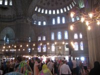 IMG 6853  Inside the Blue Mosque. Today is Wednesday.