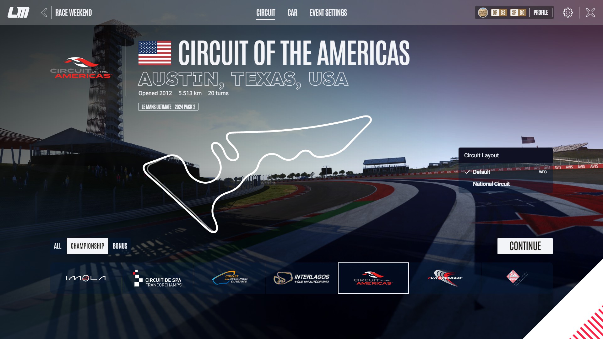 Track: Circuit of the Americas Grand Prix