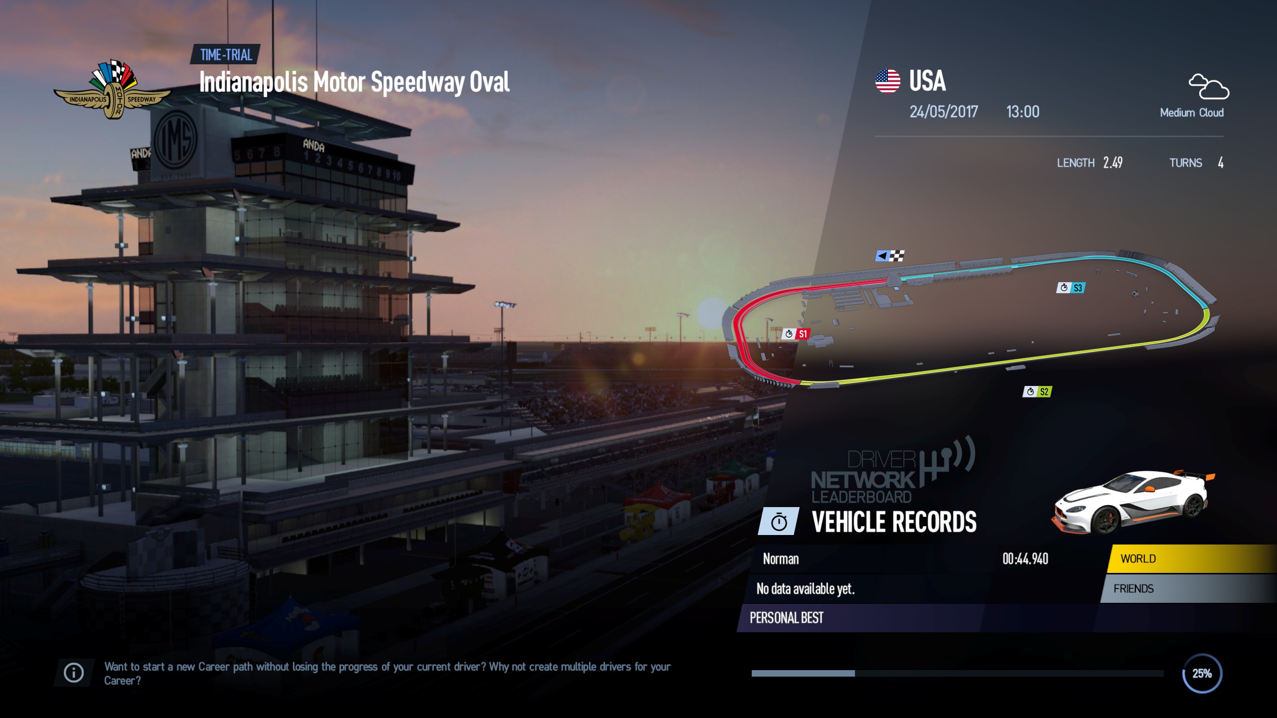 Track: Indianapolis Motor Speedway Open Wheel Oval