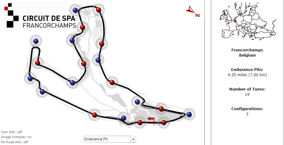 Track: Circuit de Spa-Francorchamps Endurance