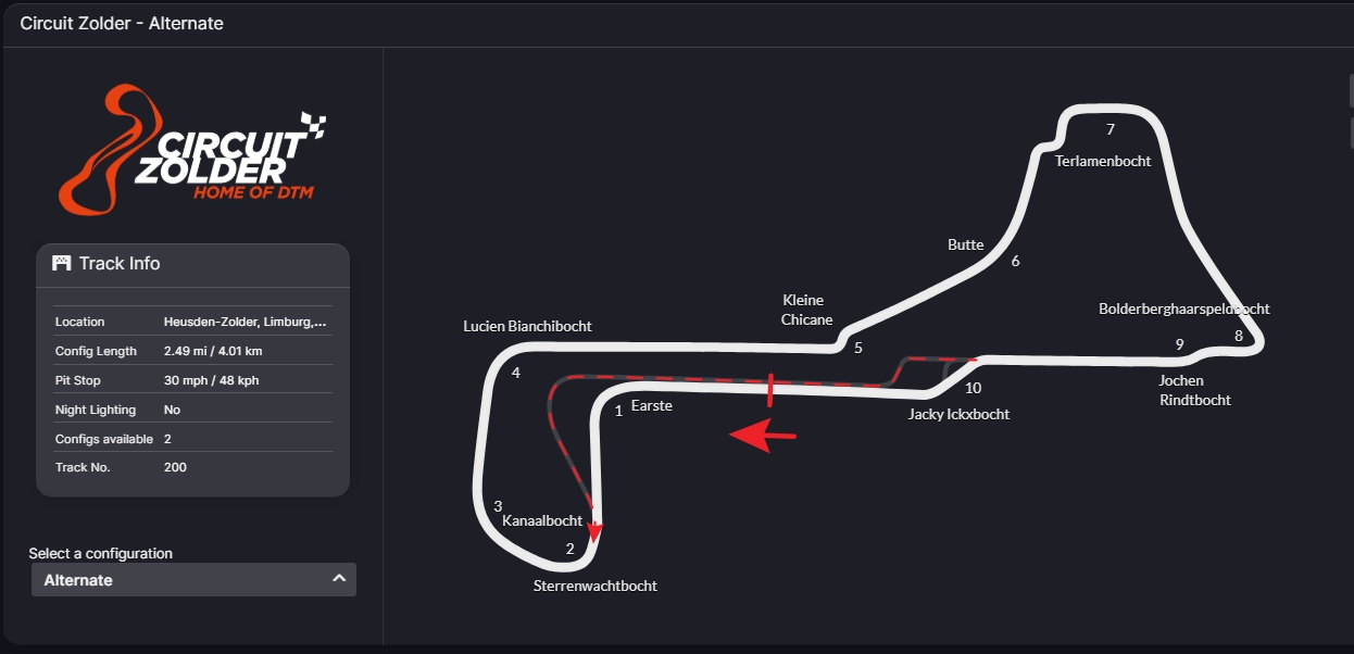 Track: Circuit Zolder Alternate