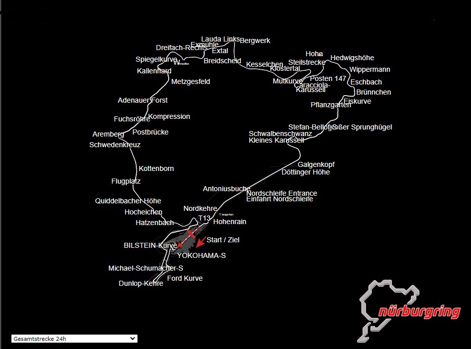 Track: Nürburgring Combined Gesamtstrecke 24h
